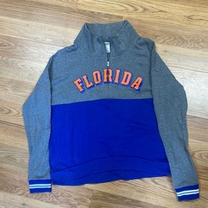 PINK Victoria Secret NFL Florida Gators half zip jacket